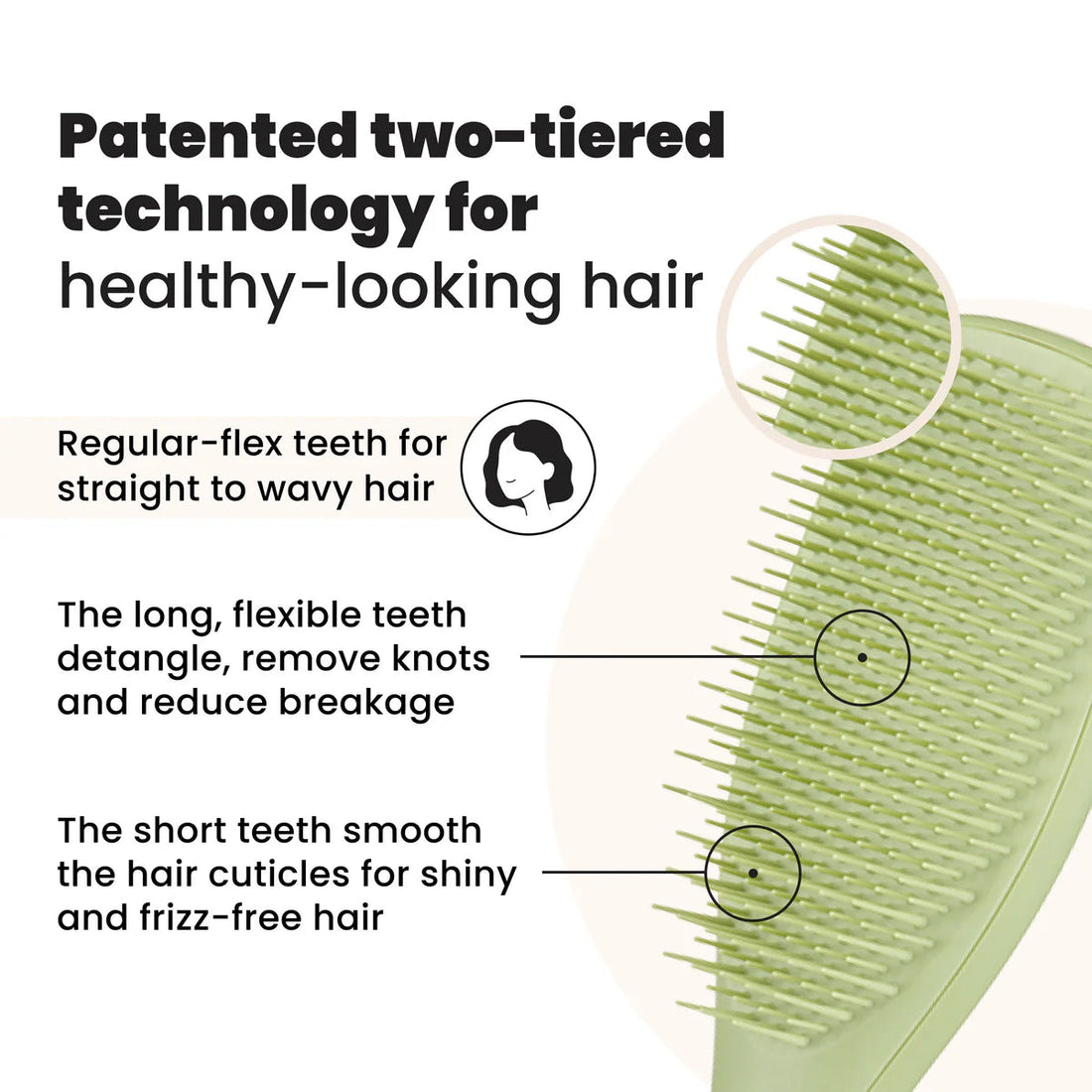Tangle Teezer Ultimate Detangler Matte Olive Green Tangle Teezer