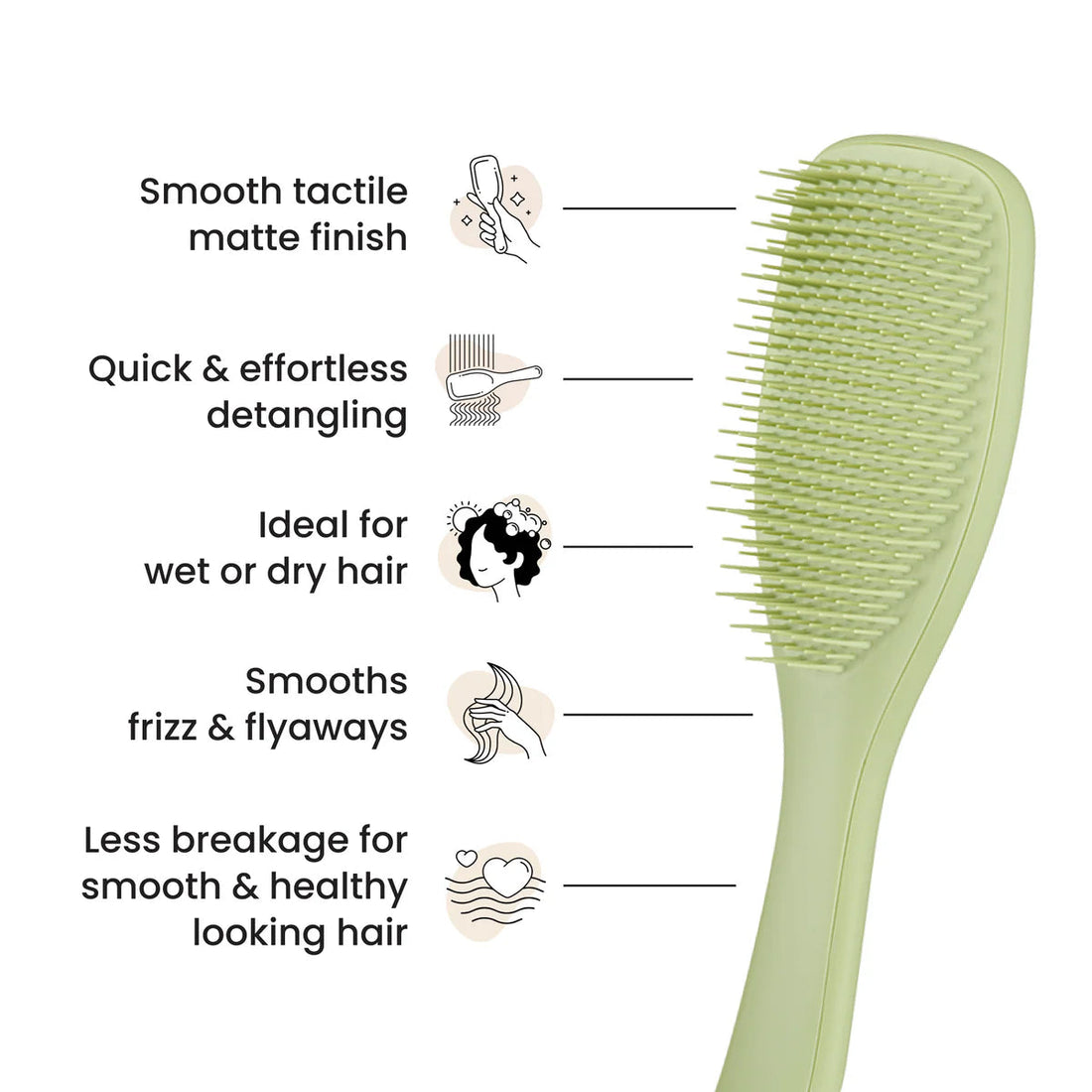 Tangle Teezer Ultimate Detangler Matte Olive Green Tangle Teezer