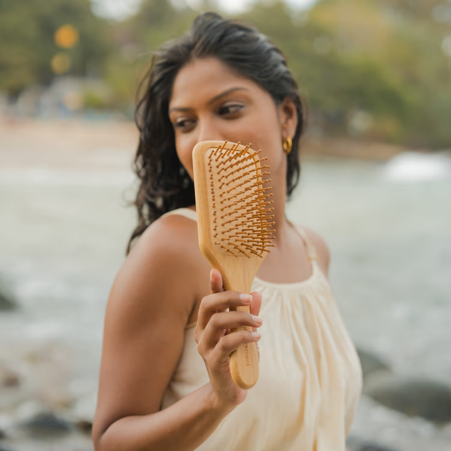 Bamboovement Bamboo Hairbrush Paddle (1 ST) Bamboovement