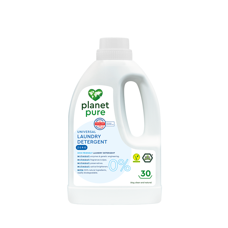 Planet Pure Universeel vloeibaar wasmiddel 0% ZERO parfumvrij 1,5L Planet Pure