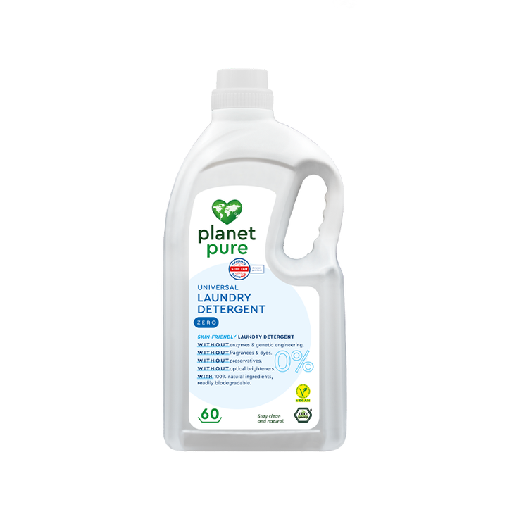 Planet Pure Universeel vloeibaar wasmiddel 0% parfumvrij ZERO 3L