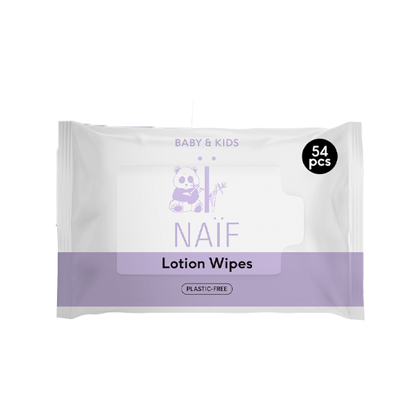 Naïf Plasticvrije Lotion Billendoekjes voor Baby & Kids (8x54 ST) - Parfumvrij