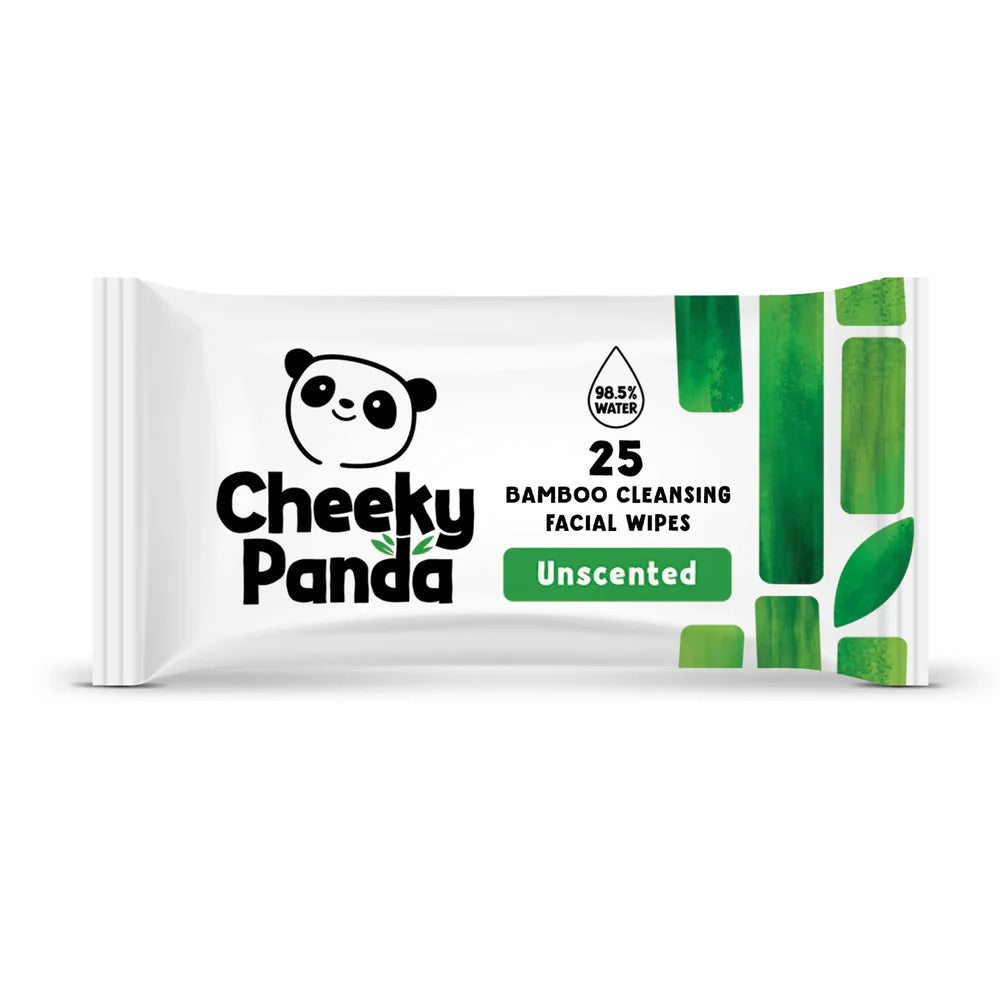 The Cheeky Panda Bamboe gezichtsreinigingsdoekjes (25 Stuks)