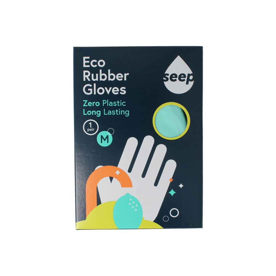 Seep Handschoen fairtrade rubber composteerbaar mt M (1 ST) Seep
