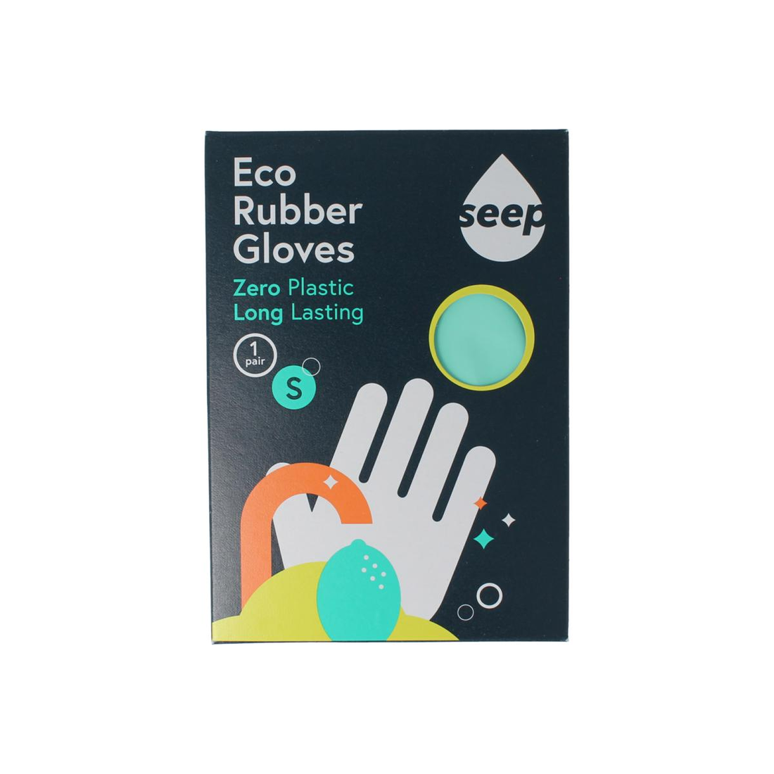 Seep Handschoen rubber eco maat S (1 ST) Seep