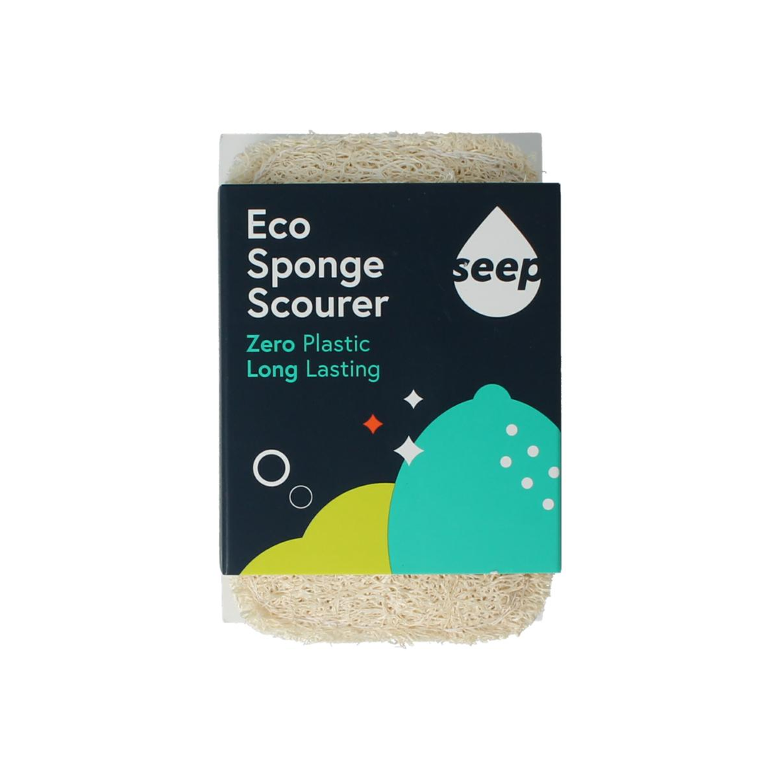 Seep Spons met luffa schuurspons composteerbaar (1 ST) seep