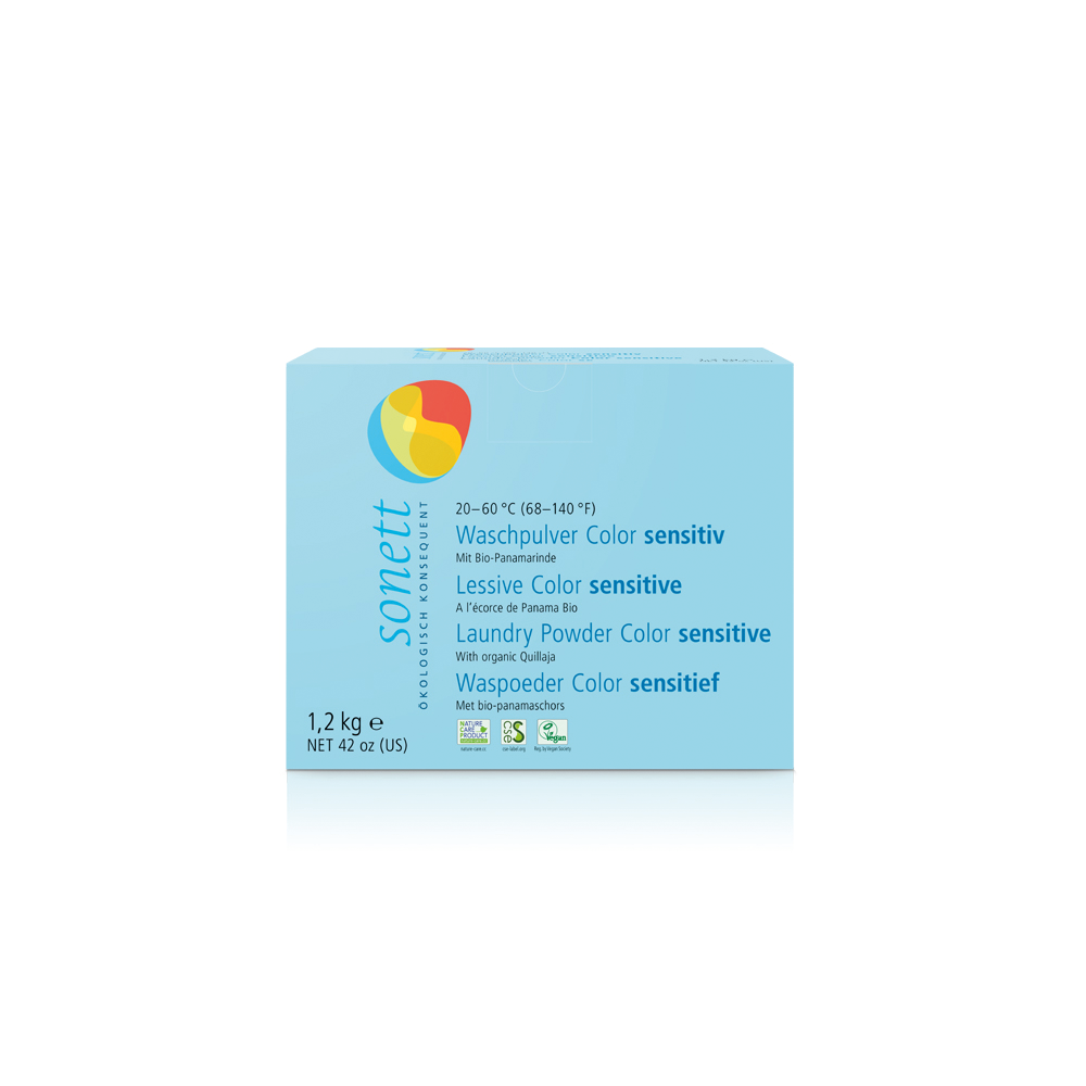 Sonett Ecologische Waspoeder Kleur Sensitief (1,2 KG) Sonett