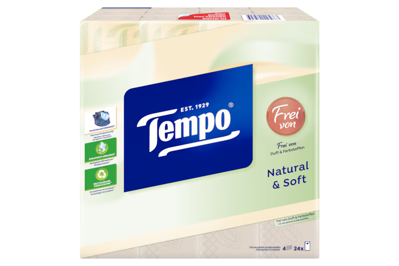 Parfumvrije zakdoekjes van Tempo