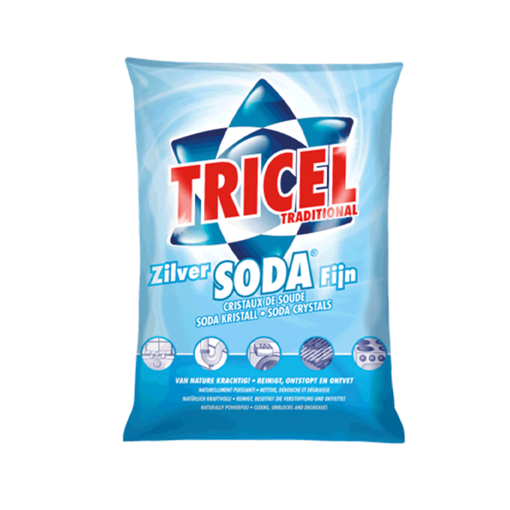 Fijne soda zonder parfum schoonmaakmiddel van Tricel