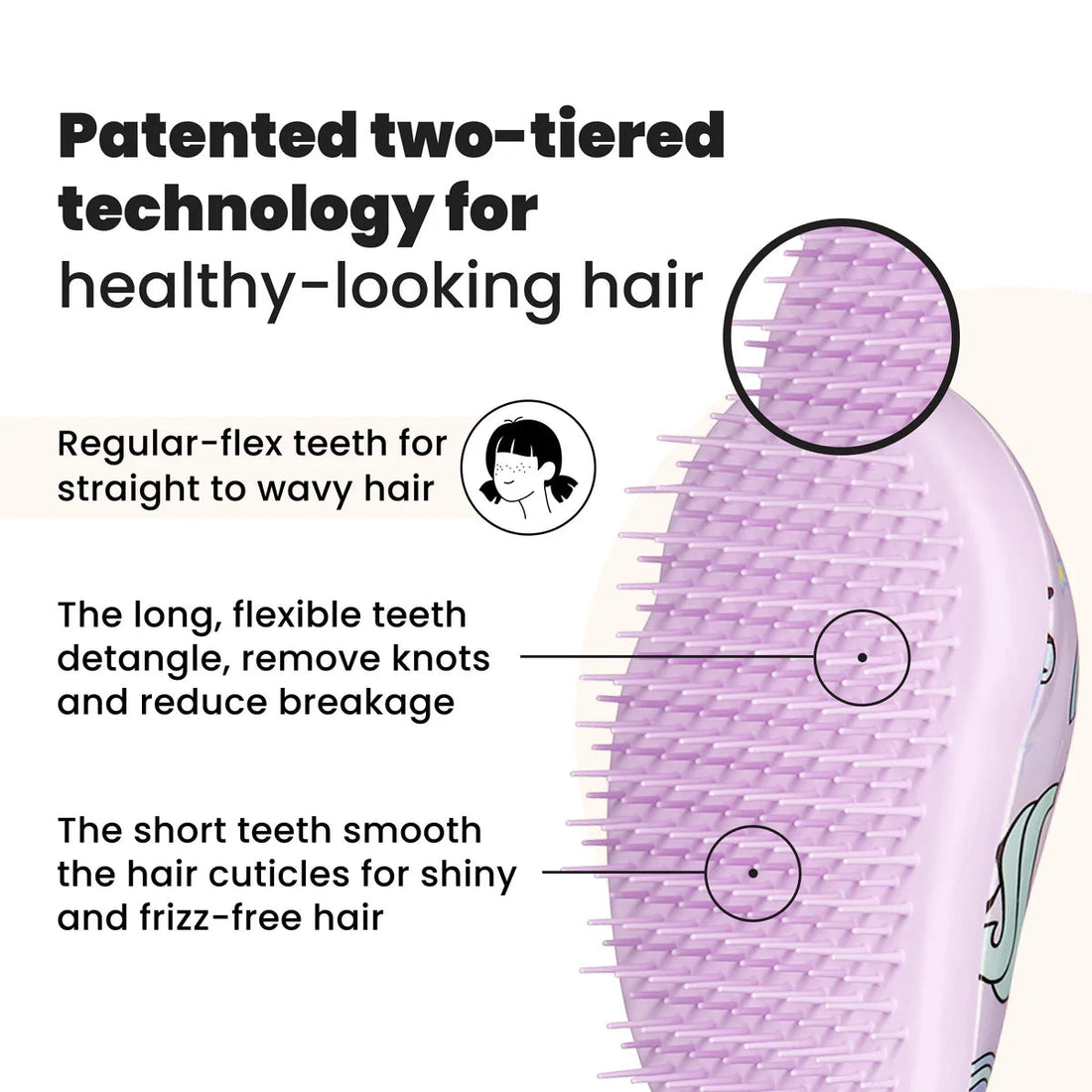 Tangle Teezer Original Multi Unicorn Kids Tangle Teezer