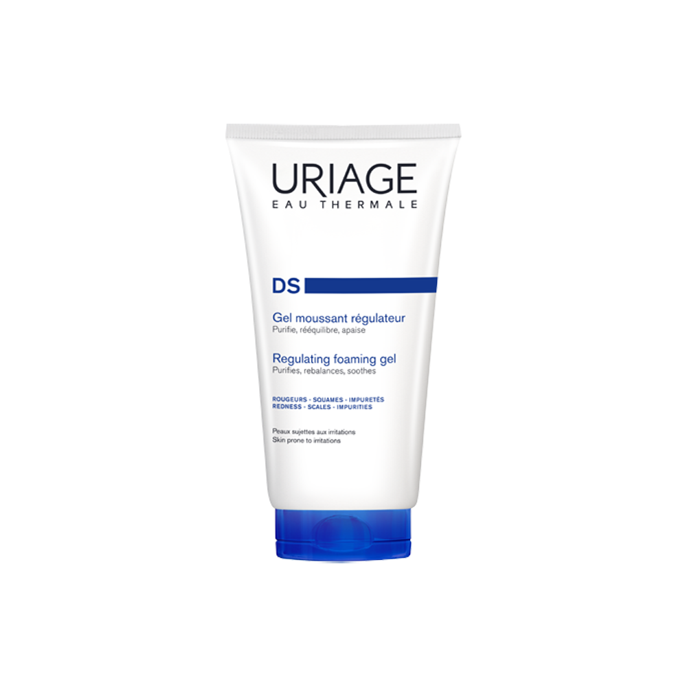 Uriage DS Regulerende Schuimende Reinigingsgel voor Gezicht, Lichaam & Hoofdhuid  (150 ML)