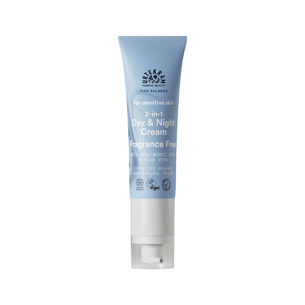 Urtekram 2-in-1 Dag- en Nachtcreme Parfumvrij (50 ML)