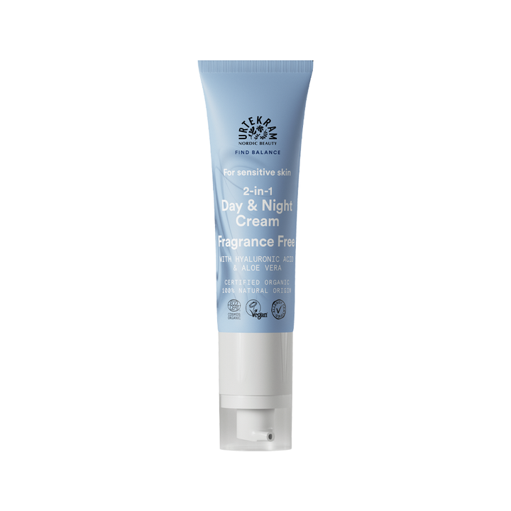 Urtekram 2-in-1 Dag- en Nachtcreme Parfumvrij (50 ML)