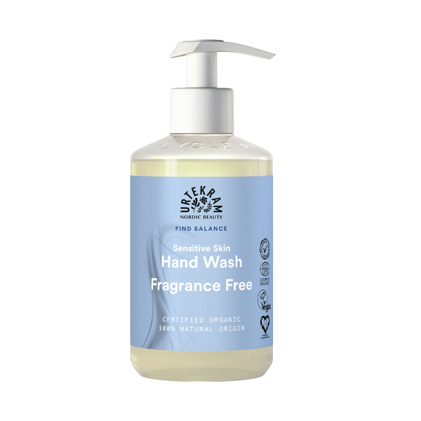 Parfumvrije handwash van Urtekram uit de Find Balance lijn voor de gevoelige huid