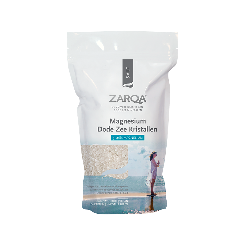 Zarqa Magnesium Dode Zee Kristallen (1 KG) Zarqa
