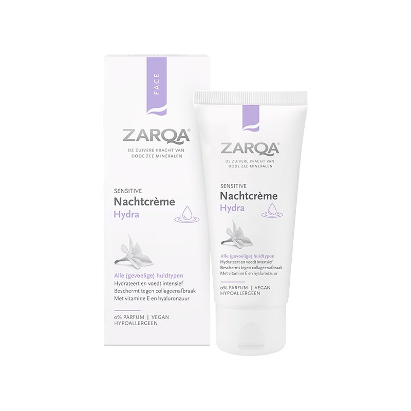 Zarqa Nachtcrème Hydra Sensitive (50 ML) - Parfumvrij