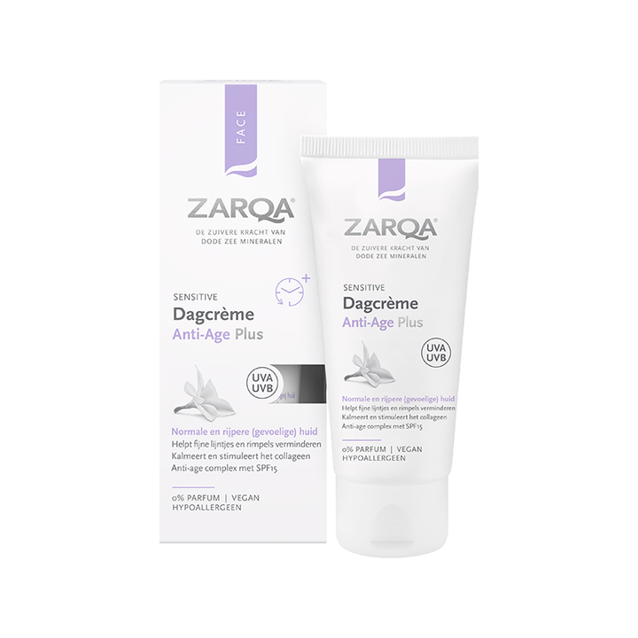 Zarqa Dagcreme Anti-Age Plus SPF15 Sensitive (50ml)