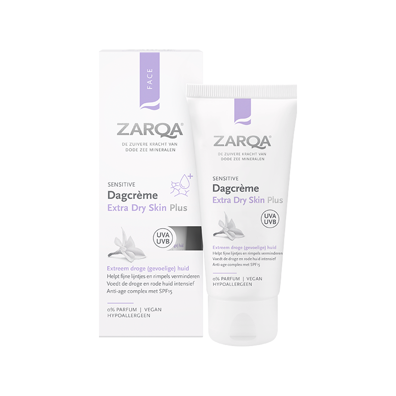 Zarqa Dagcreme Extra Dry Skin Plus SPF15 Sensitive (50ml) Zarqa