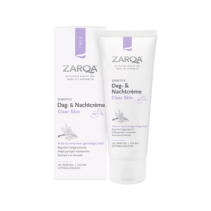 Zarqa Dag- & Nachtcrème Clear Skin Sensitive (75ml)