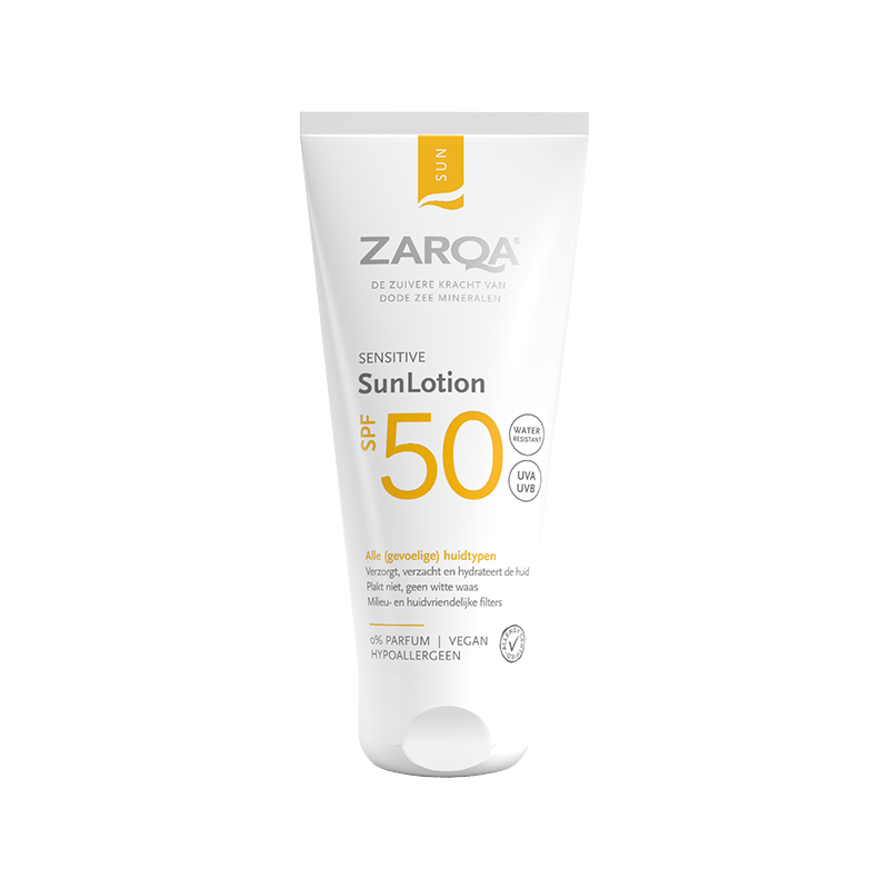 Zarqa SunLotion SPF50 Sensitive (50ml) - Parfumvrij