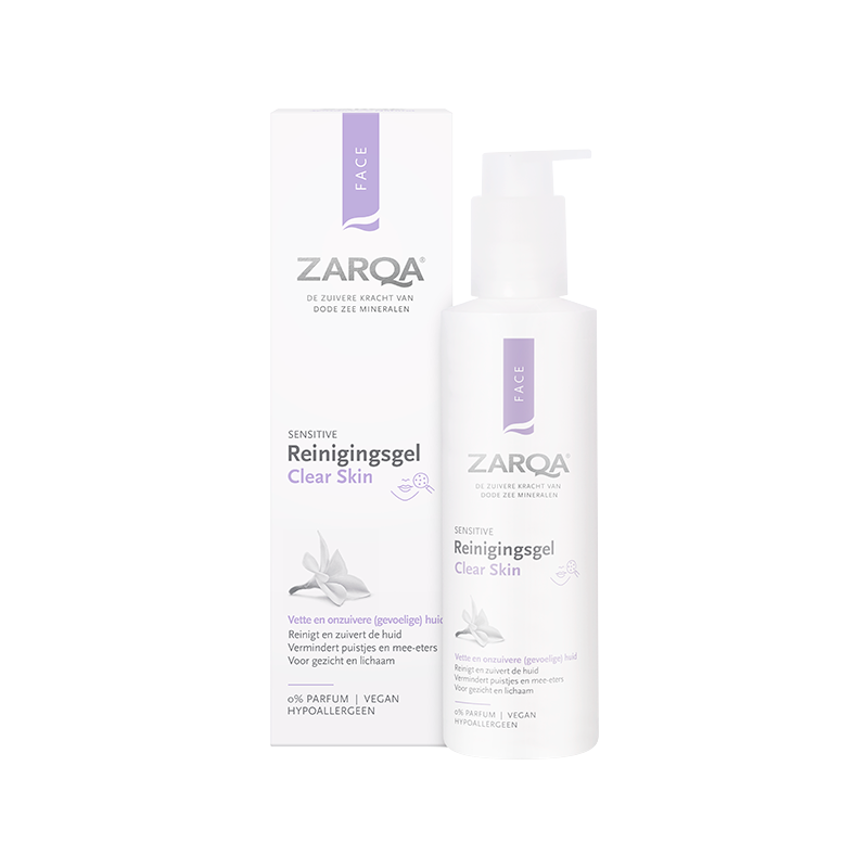 Zarqa Reinigingsgel Clear Skin Sensitive (200ml) - Parfumvrij