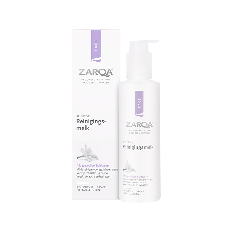 Zarqa Reinigingsmelk Sensitive (200ml) - Parfumvrij