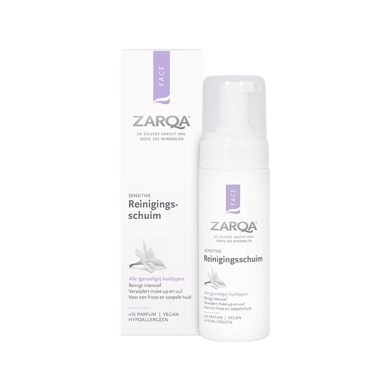 Zarqa Reinigingsschuim Sensitive (150ml) - Parfumvrij