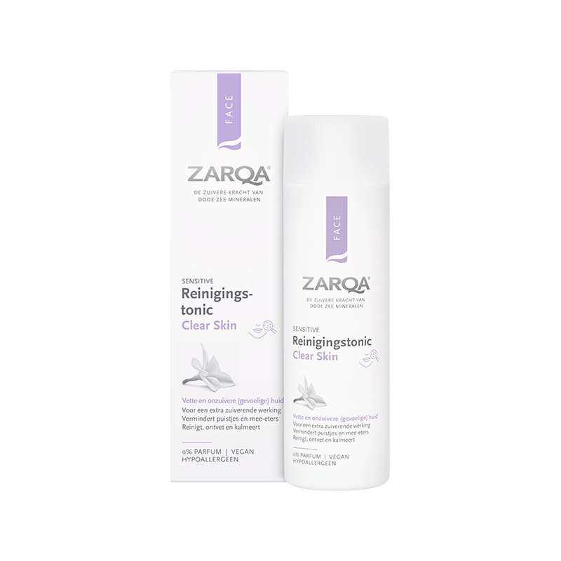 Zarqa Reinigingstonic Clear Skin Sensitive (200ml) - Parfumvrij