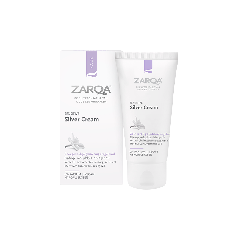 Zarqa Silver Cream Sensitive Face (30ml) - Parfumvrij