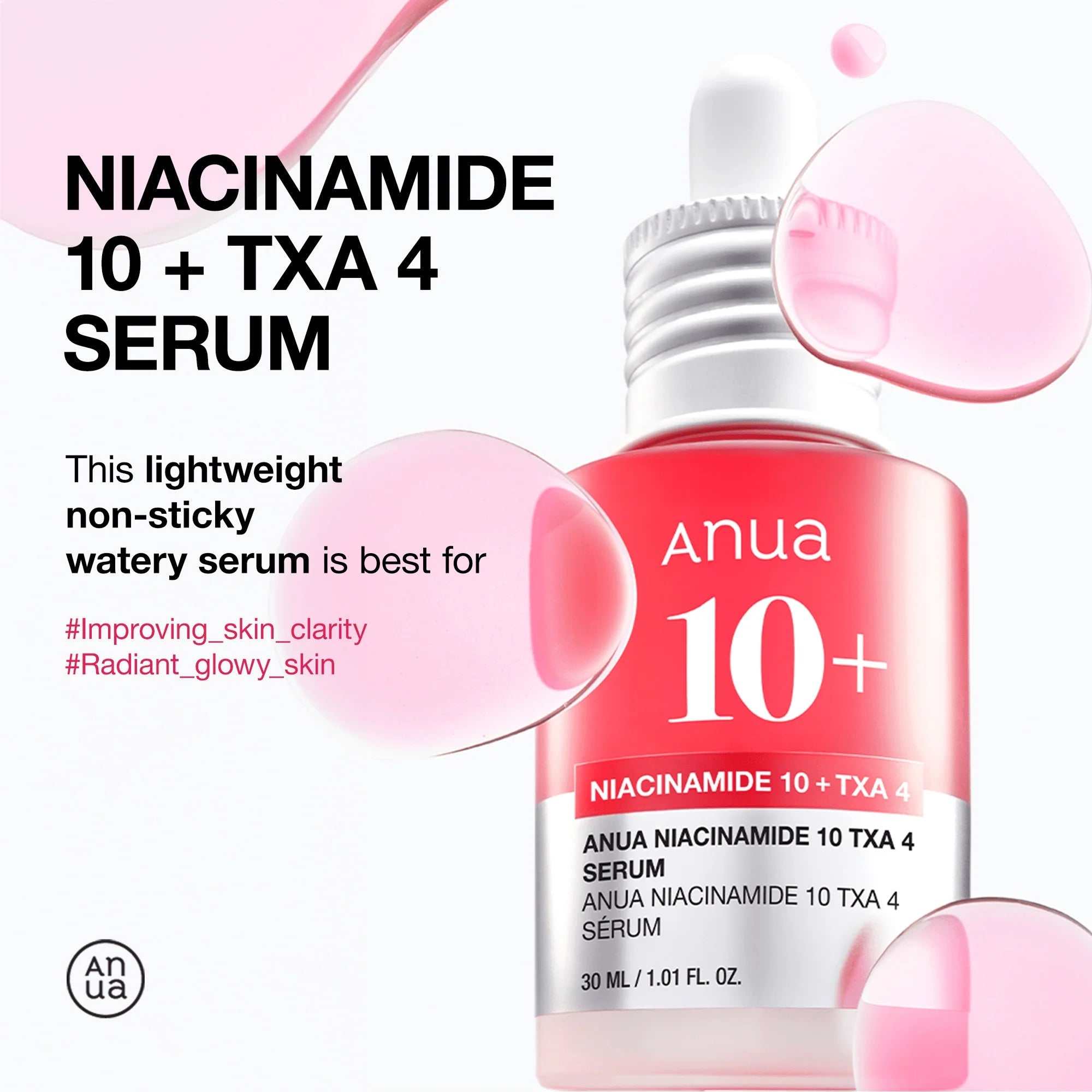 ANUA Niacinamide 10 TXA 4 Serum for Brightening and Dark Spots (30 ML) ANUA