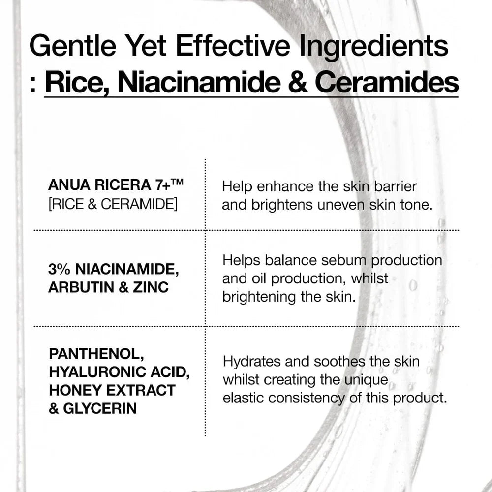 ANUA Rice Ceramide 7 Hydrating Barrier Serum (50 ML) ANUA