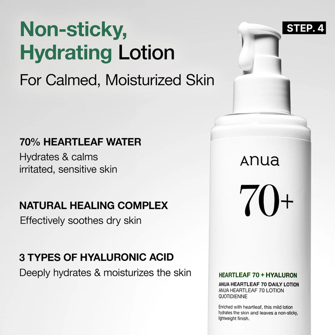 ANUA Skincare routine - Gevoelige huid Parfumvrij