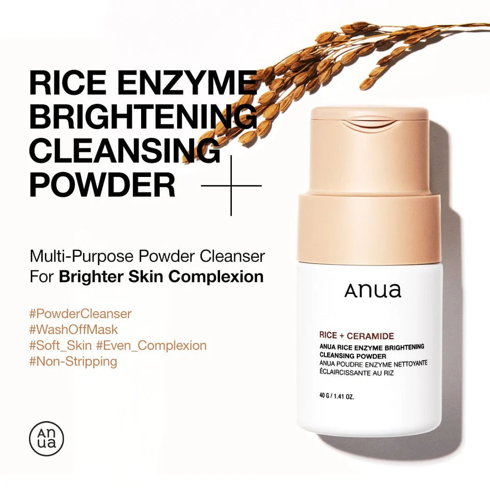 ANUA Rice Enzyme Brightening Cleansing Powder (40 GR) ANUA