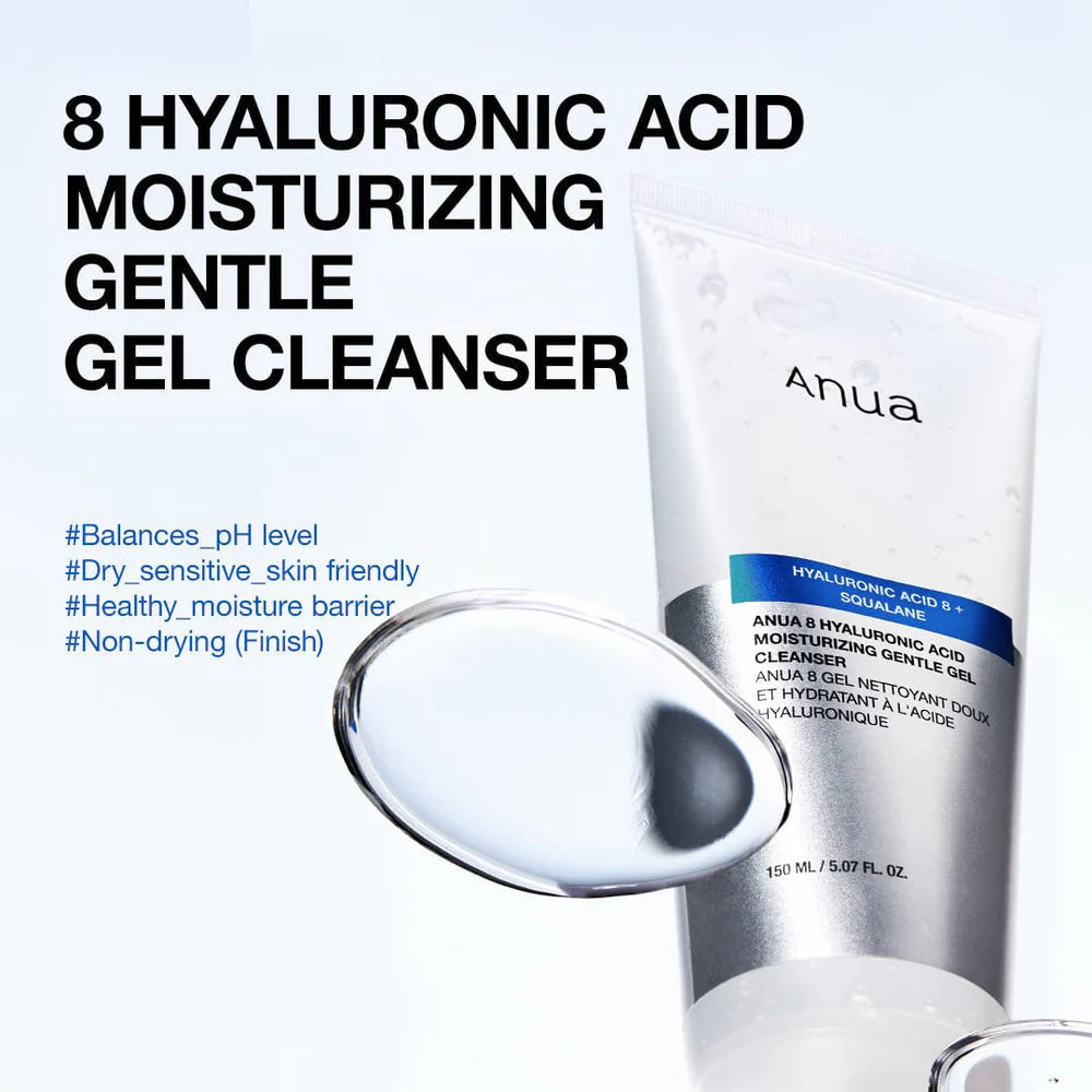 ANUA 8 Hyaluronic Acid Moisturizing Gentle Gel Cleanser ANUA