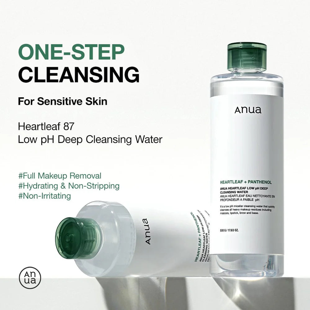 ANUA Heartleaf Low pH Deep Cleansing Water ANUA