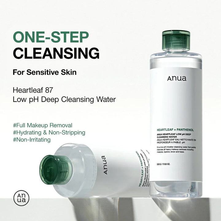 ANUA Heartleaf Low pH Deep Cleansing Water ANUA