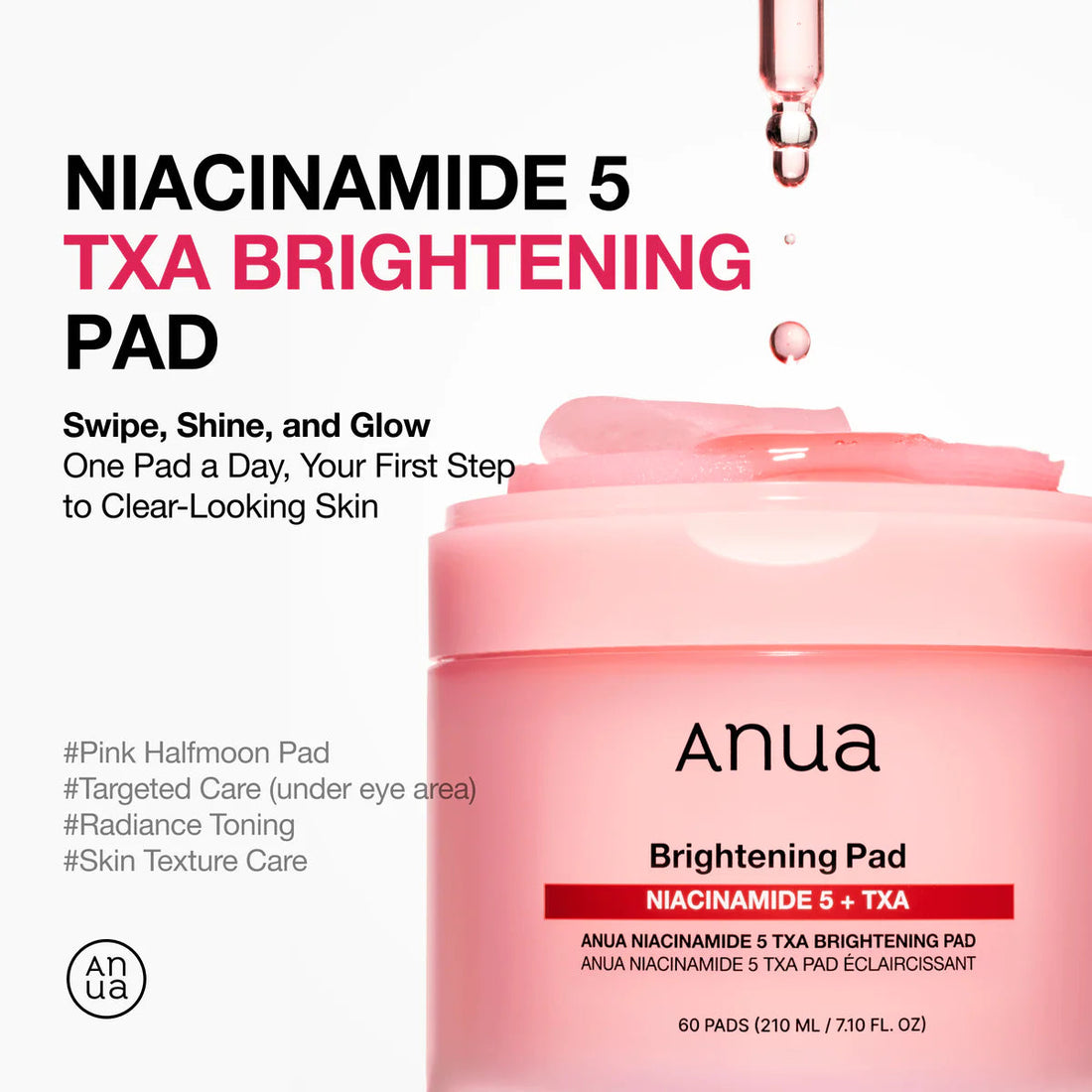 ANUA Niacinamide 5 + TXA Brightening Pad (60 ST) ANUA
