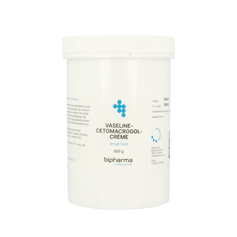 Bipharma Vaselinecetomacrogolcreme (500 GR) Bipharma