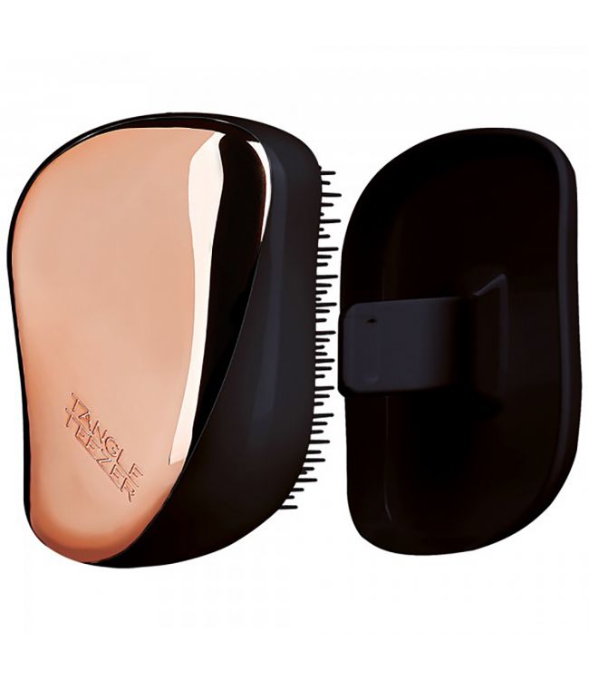 Tangle Teezer Compact Hairbrush Rose Gold Black Tangle Teezer