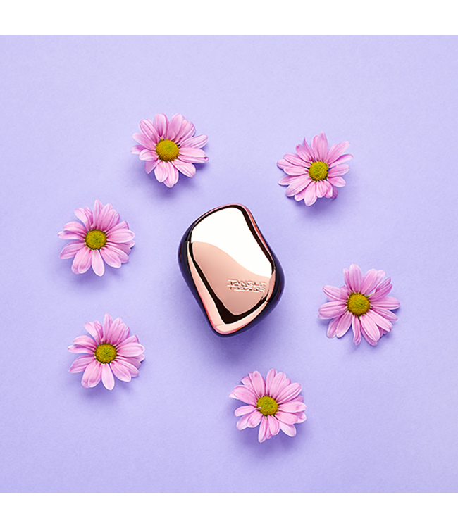 Tangle Teezer Compact Hairbrush Rose Gold Black Tangle Teezer