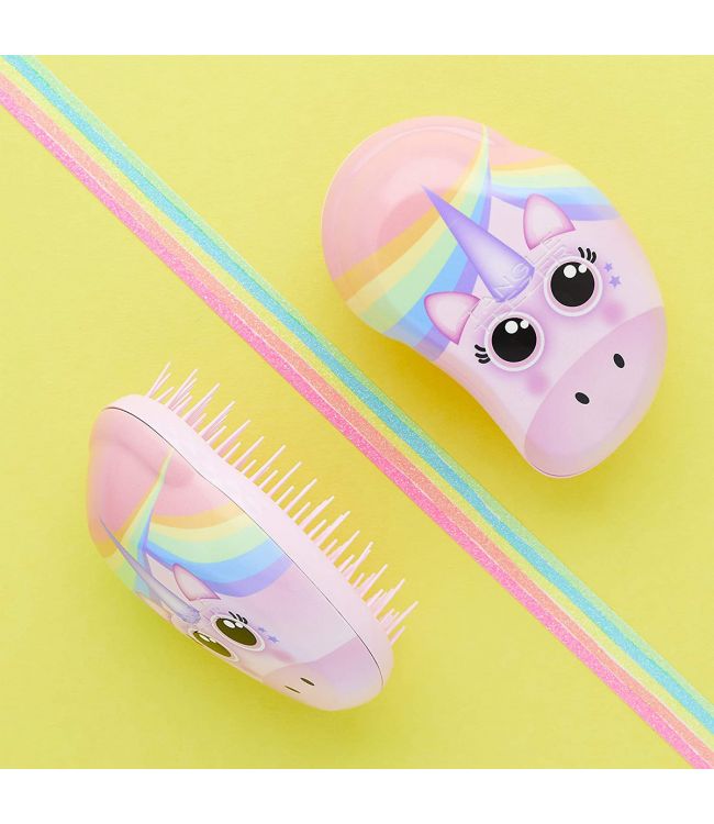Tangle Teezer Original Mini Kids Pink Rainbow Unicorn Tangle Teezer