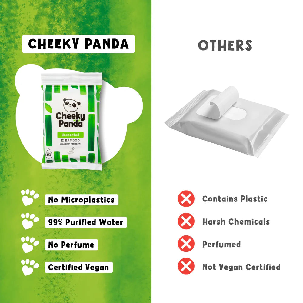 The Cheeky Panda Bamboe bio-afbreekbare vochtige doekjes