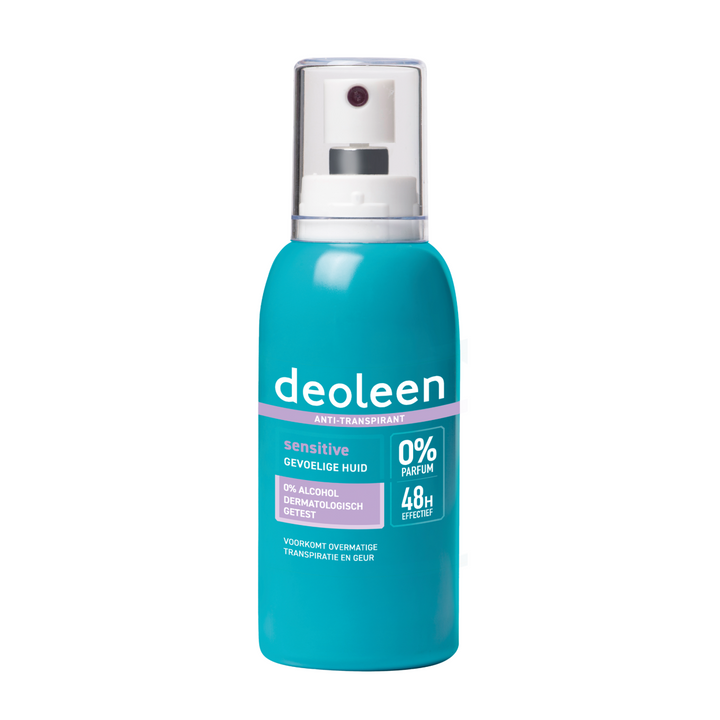 Parfumvrije anti-transpirant pompspray Sensitive, zachte bescherming tegen transpiratie en zonder parfum