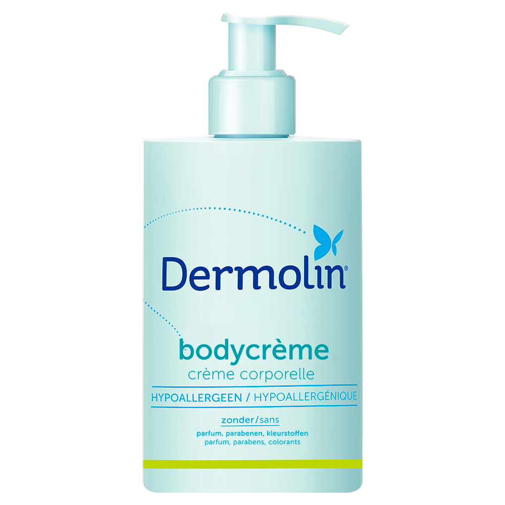 Dermolin bodycrème parfumvrij, verzorgend voor de droge en gevoelige huid