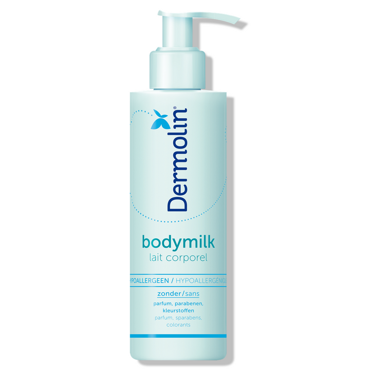 Dermolin bodymilk parfumvrij, hydraterend voor de gevoelige huid