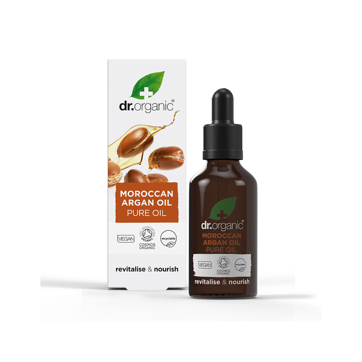 Dr Organic Moroccan Argan Pure Oil Pure 100% Biologische Arganolie (50 ml)
