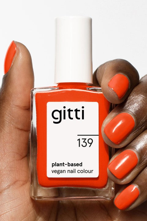 GITTI Nagellak no. 139 Fiery Orange Red GITTI