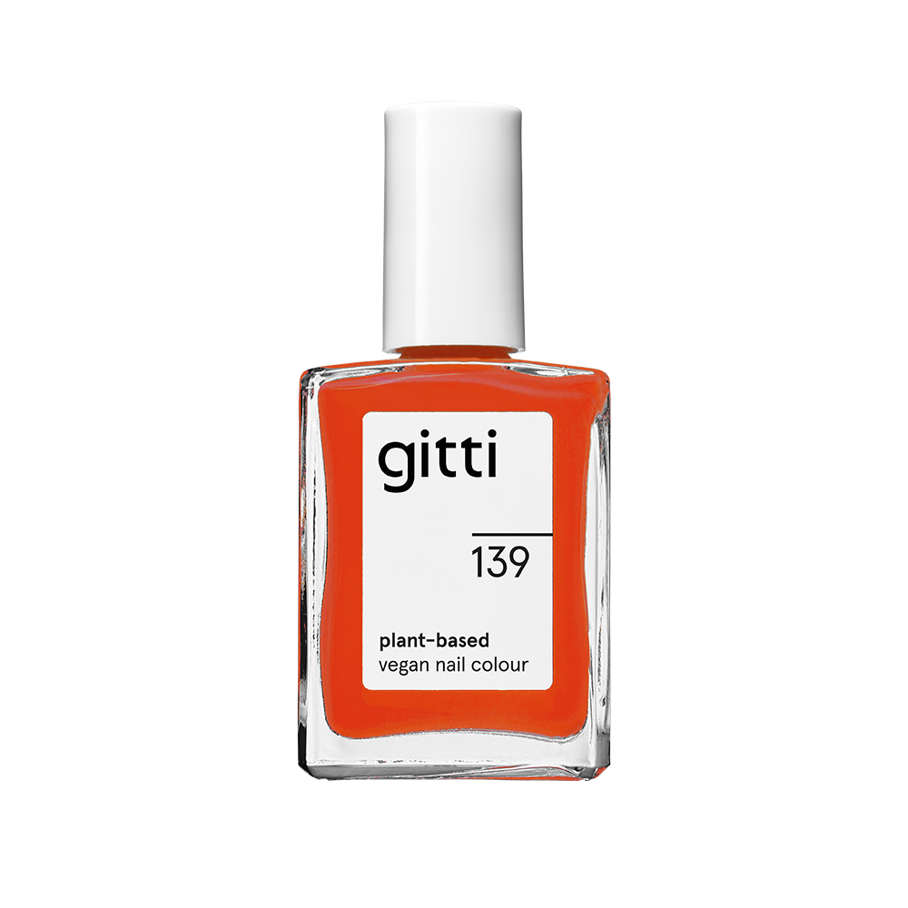 GITTI Nagellak no. 139 Fiery Orange Red GITTI