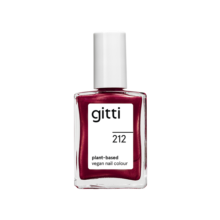 GITTI Nagellak no. 212 Cranberry Glitter GITTI