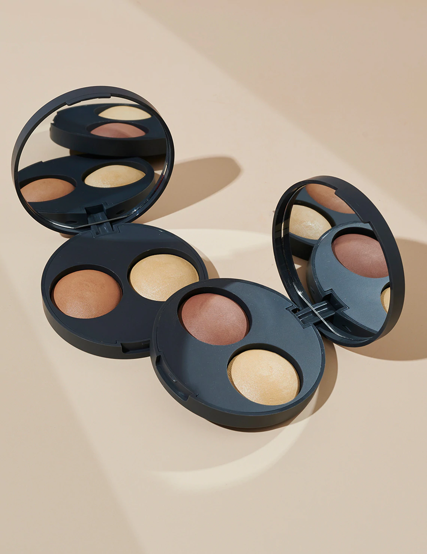 INIKA Organic Baked Contour Duo - Teak 5g